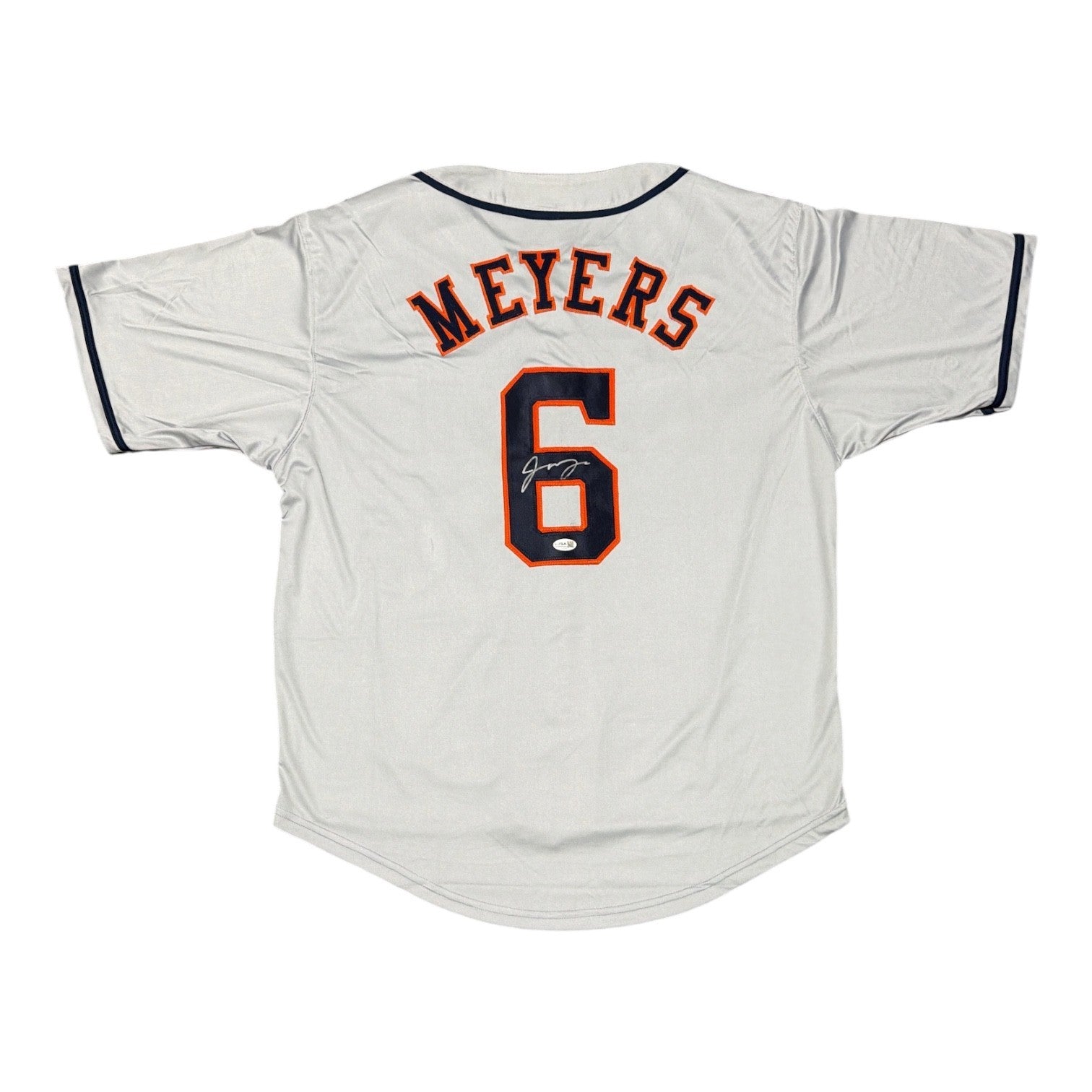 Jake Meyers Signed Custom Jersey JSA Authenticated-Powers Sports Memorabilia