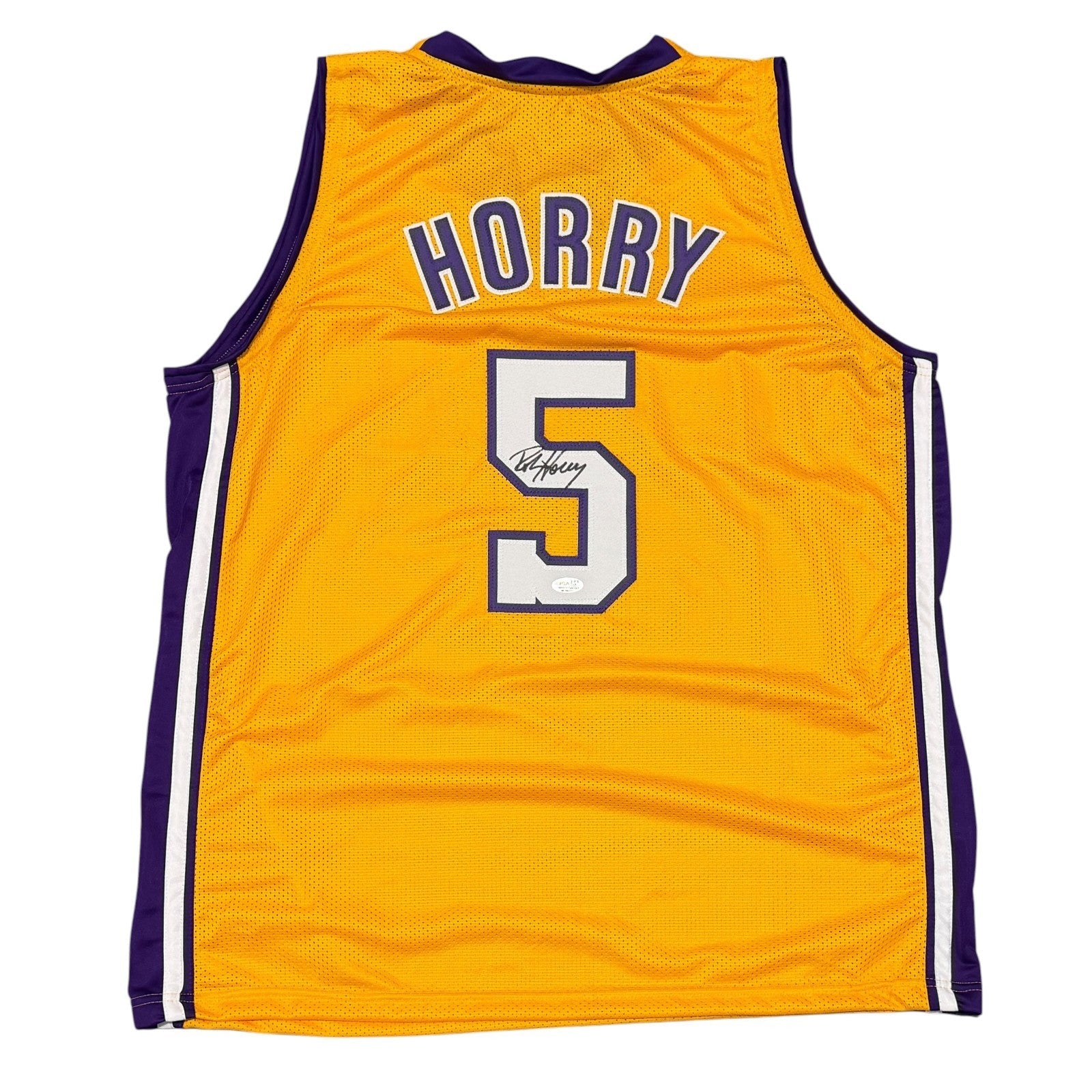 Robert Horry Signed Custom Jersey JSA Witness Authenticated - Yellow Jersey-Powers Sports Memorabilia