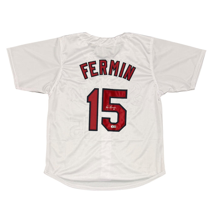 Jose Fermin Signed Custom Jersey Beckett Authenticated-Powers Sports Memorabilia