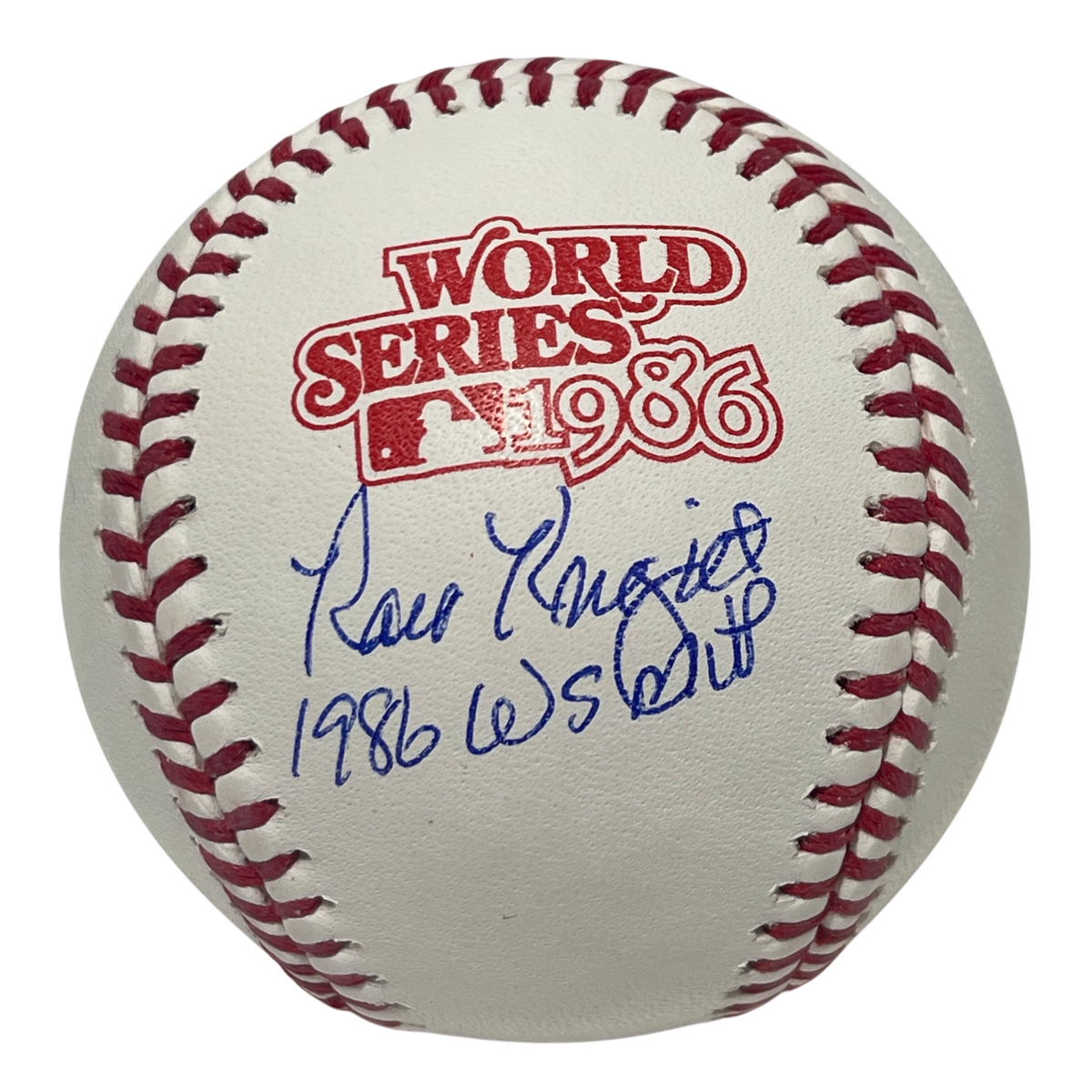Ray Knight Signed Auto 1986 World Series Baseball w/ 1986 WS MVP Beckett Authenticated-Powers Sports Memorabilia