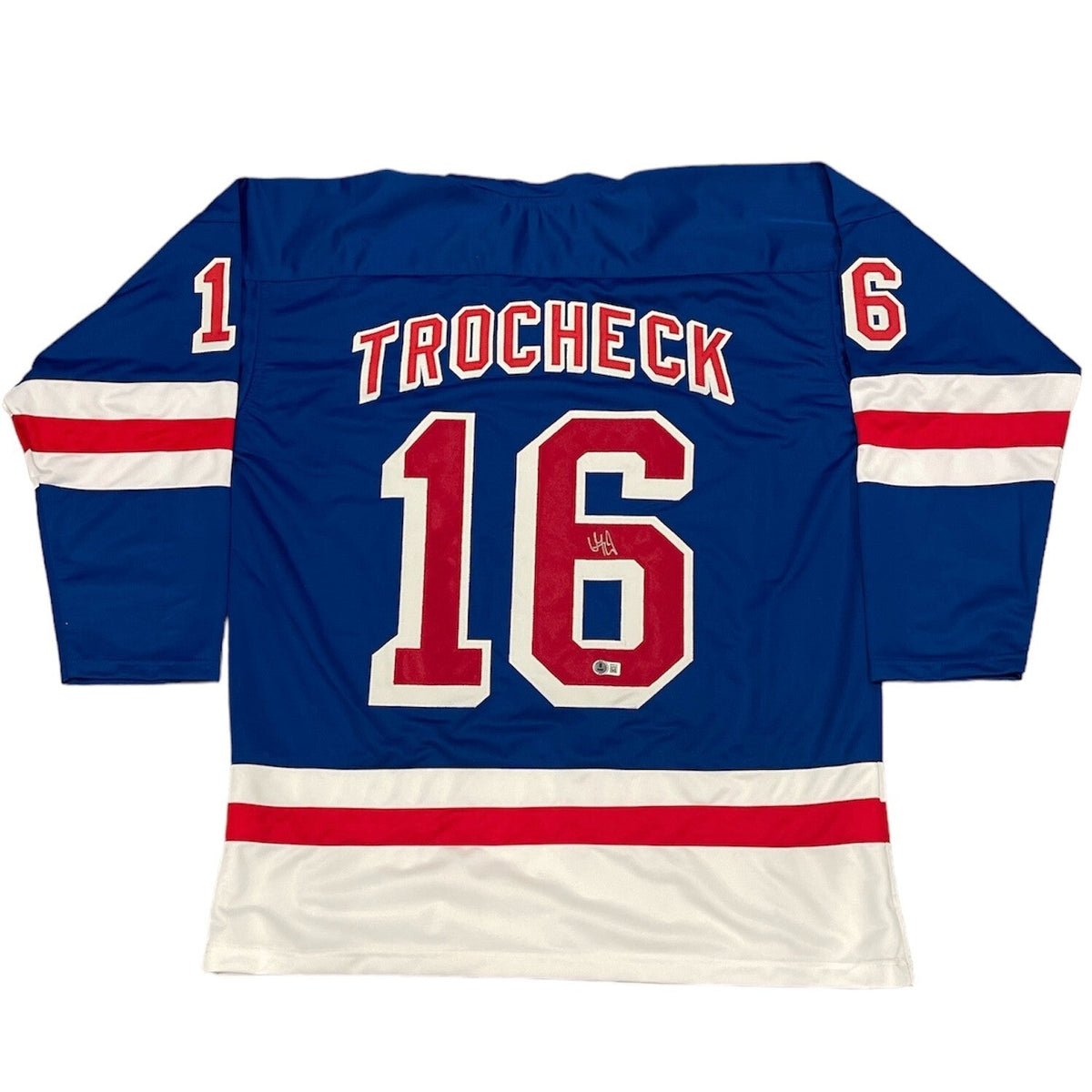 Vincent Trocheck Signed Custom Jersey Beckett Witness Authenticated-Powers Sports Memorabilia