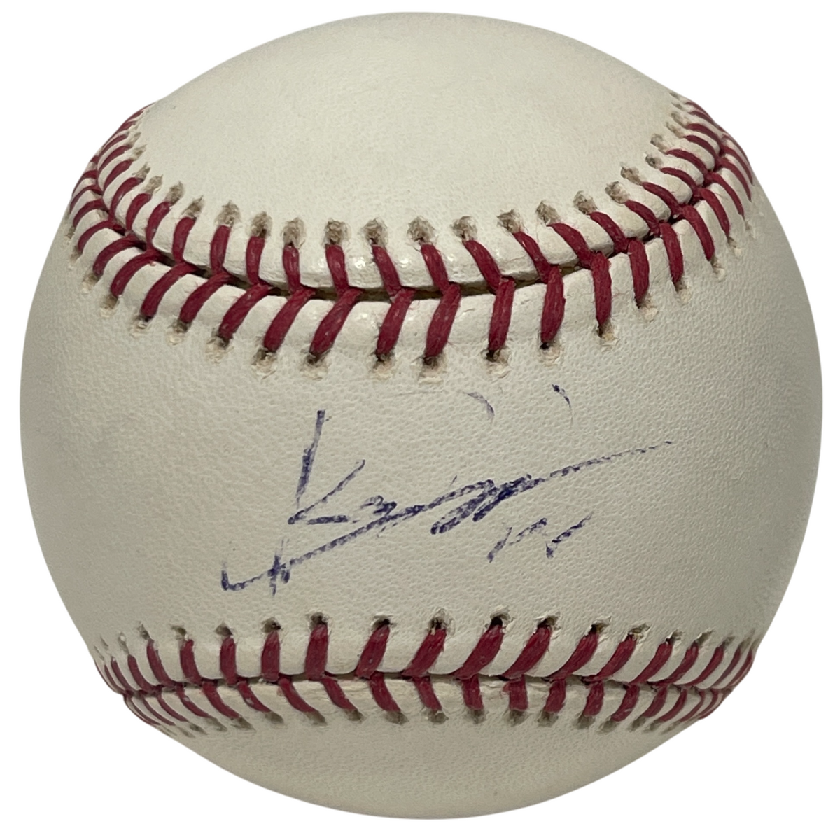 Kazuo Kaz Matsui Signed ROMLB Baseball New York Mets LSCM Authenticated-Powers Sports Memorabilia