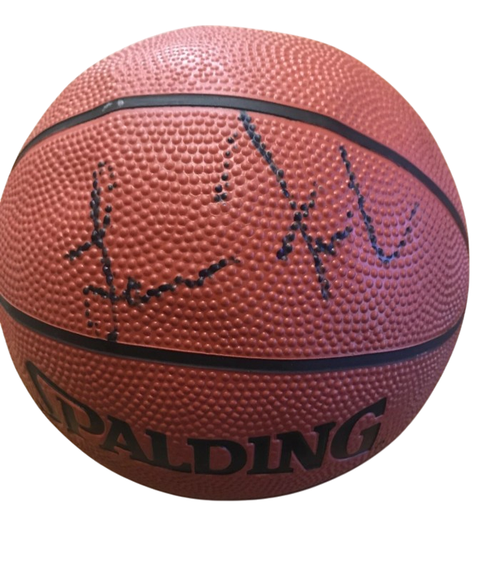 Lawrence Frank Signed Auto Autographed Spalding NBA Mini Basketball LSCM Authenticated-Powers Sports Memorabilia