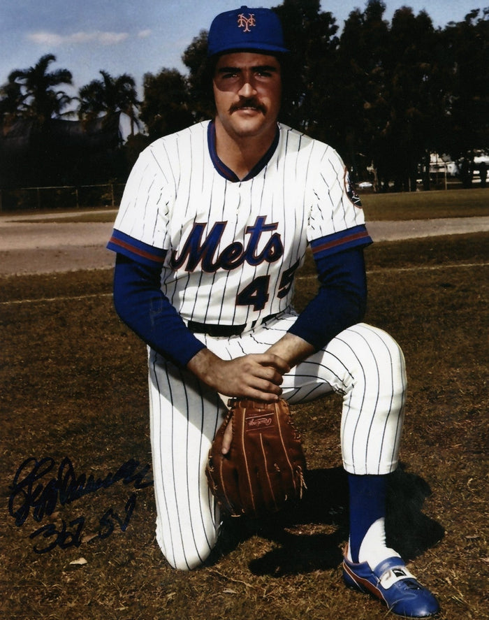 Jeff Reardon Signed New York Mets 8x10 Photo w/ 367 SV LSCM Authenticated #2-Powers Sports Memorabilia
