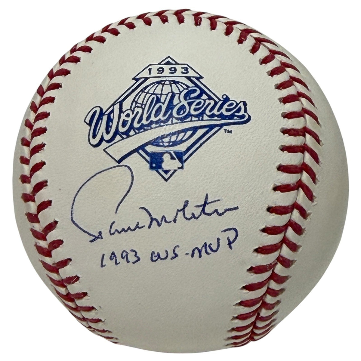 Paul Molitor Signed 1993 World Series Baseball w/ 1993 WS MVP JSA Witness Authenticated-Powers Sports Memorabilia