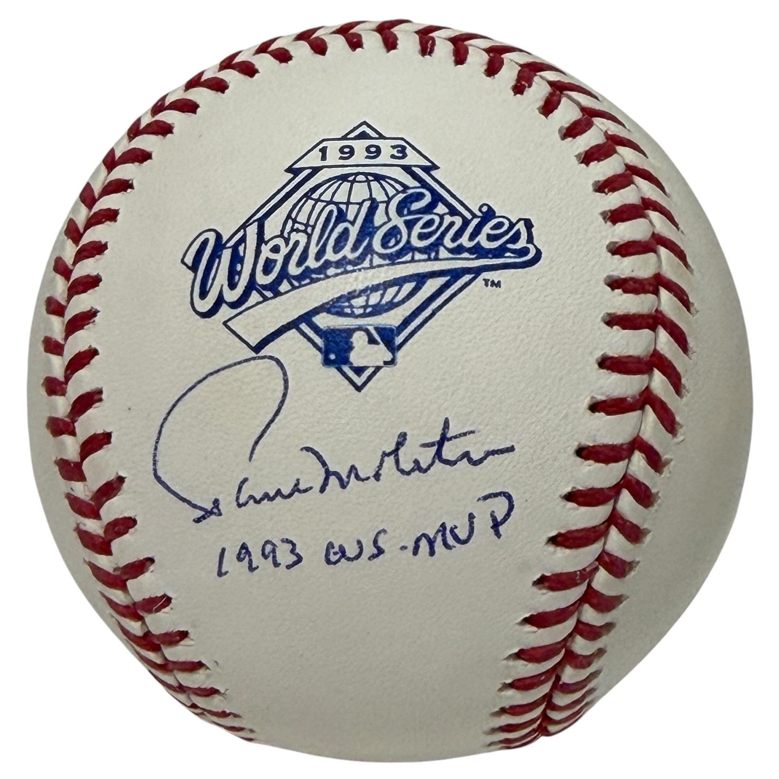 Paul Molitor Signed 1993 World Series Baseball w/ 1993 WS MVP JSA Witness Authenticated-Powers Sports Memorabilia