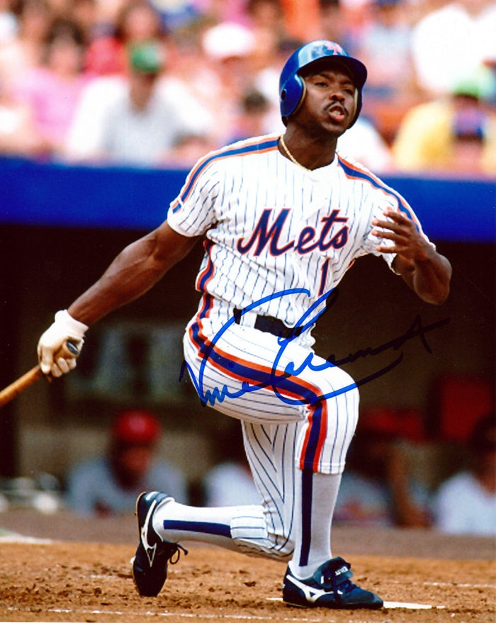 Vince Coleman Signed New York Mets 8x10 Photo LSCM Authenticated #2-Powers Sports Memorabilia