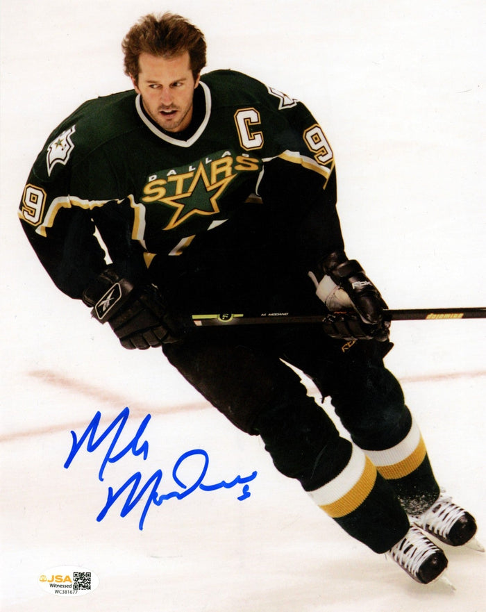 Mike Modano Signed Dallas Stars 8x10 Photo JSA Witness Authenticated #2-Powers Sports Memorabilia