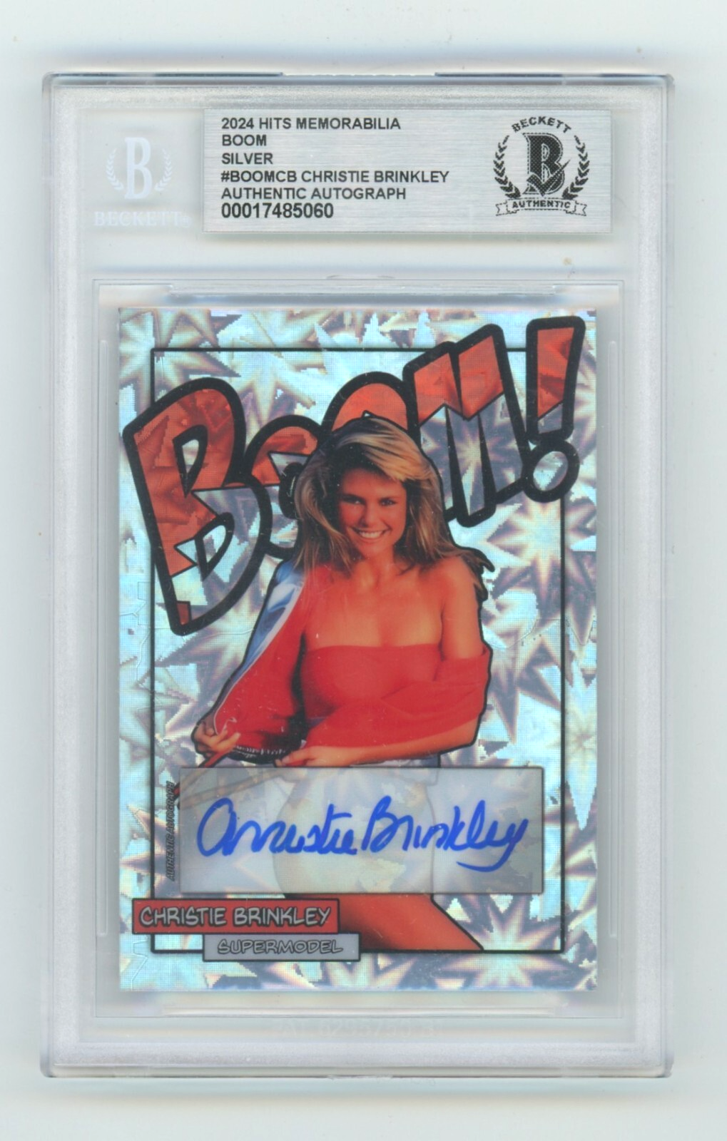 Christie Brinkley 2024 Hits Memorabilia BOOM Silver /10 Signed BGS BAS Auto-Powers Sports Memorabilia