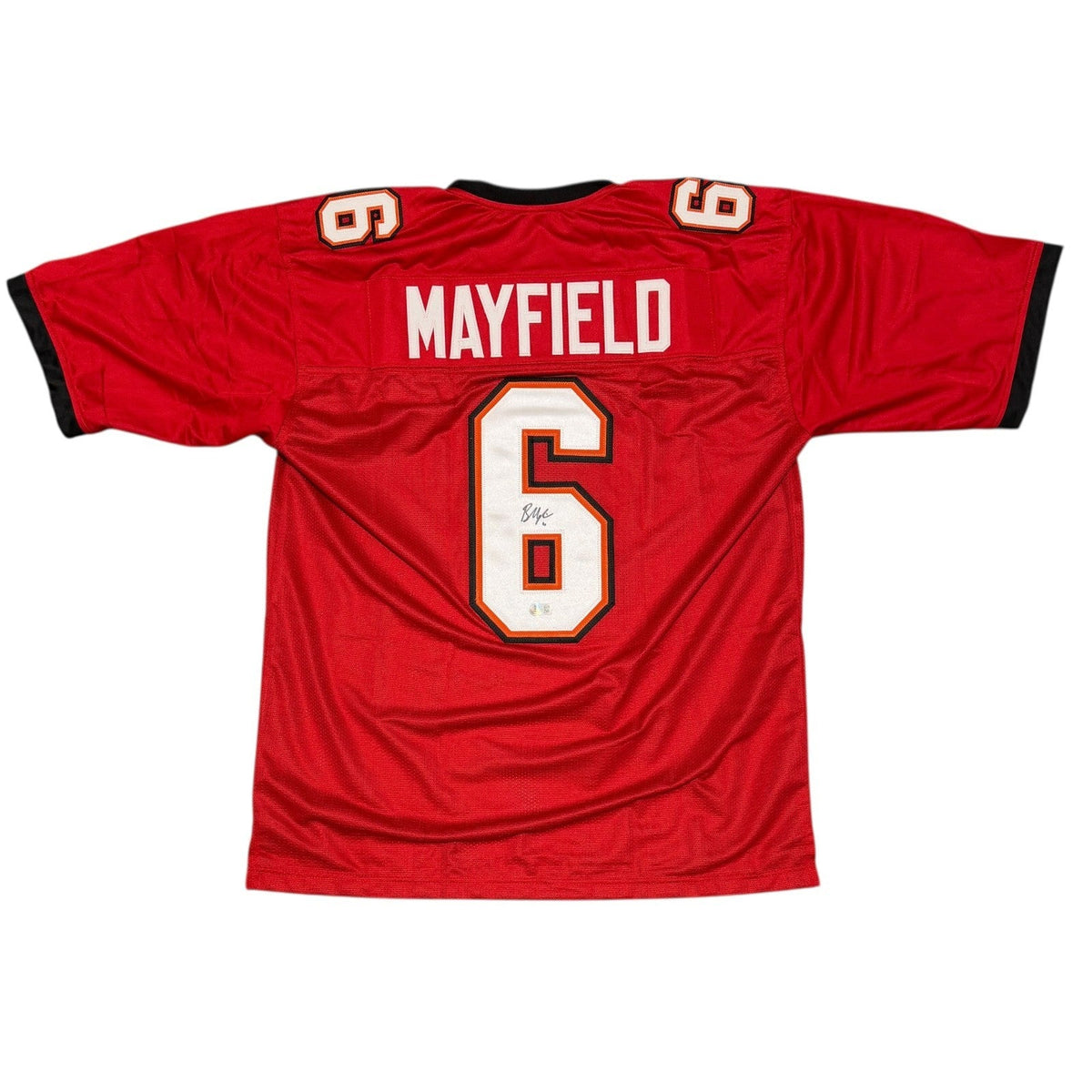 Baker Mayfield Signed Tampa Bay Buccaneers Custom Jersey Beckett Witness BAS COA-Powers Sports Memorabilia
