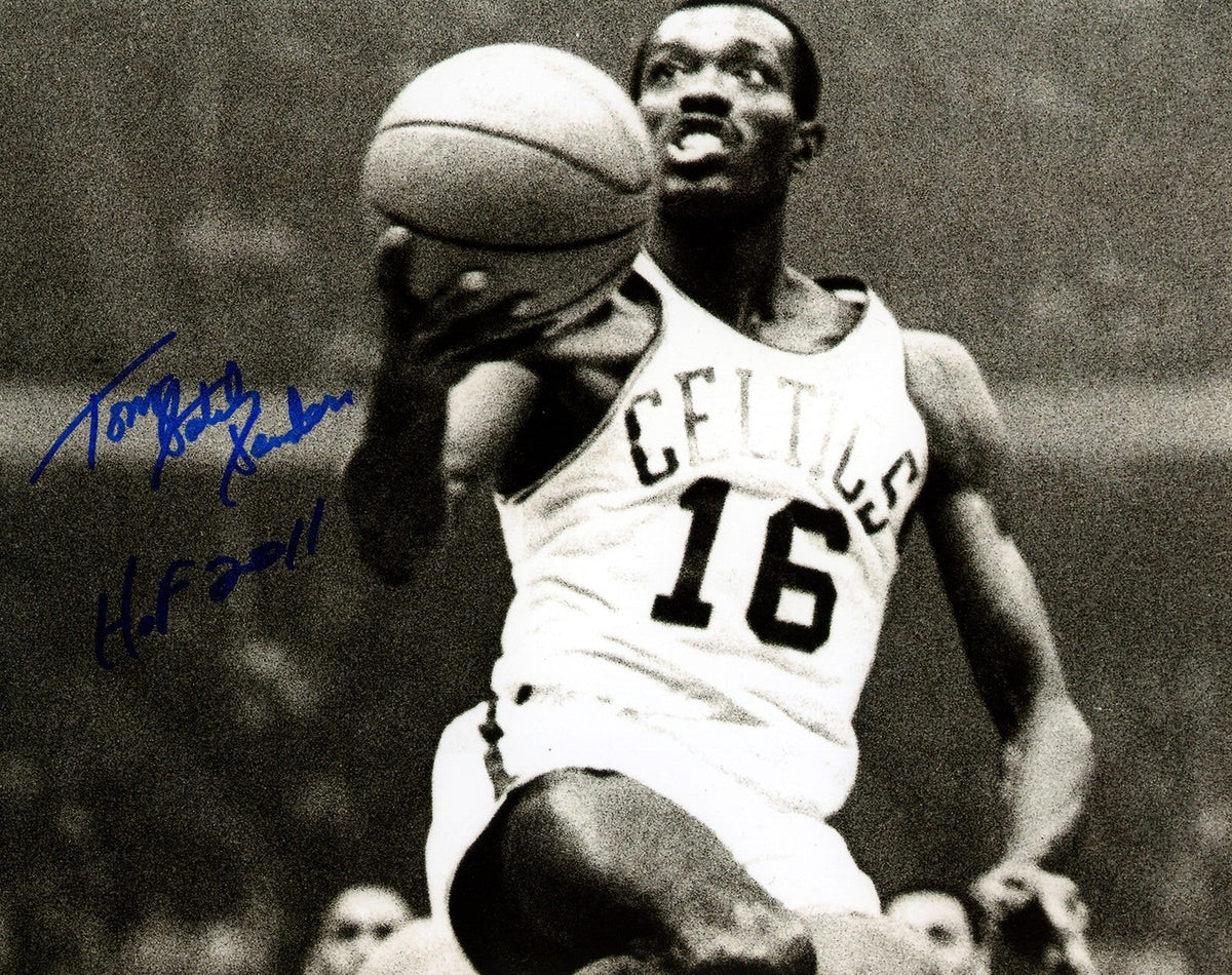 Tom "Satch" Sanders Signed Boston Celtics 8x10 Photo w/ HOF 2011 LSCM Authenticated #2-Powers Sports Memorabilia