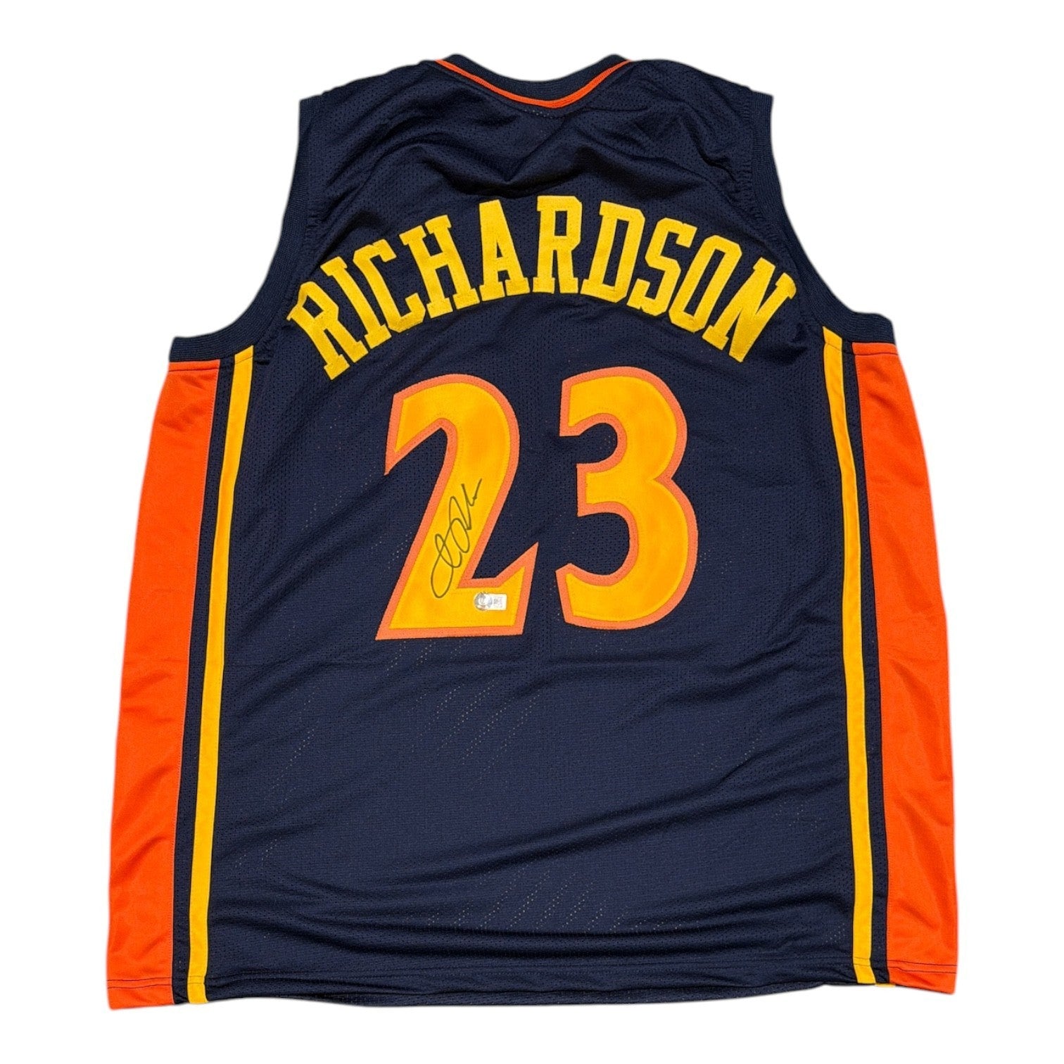 Jason Richardson Signed Custom Jersey Beckett Witness Authenticated-Powers Sports Memorabilia