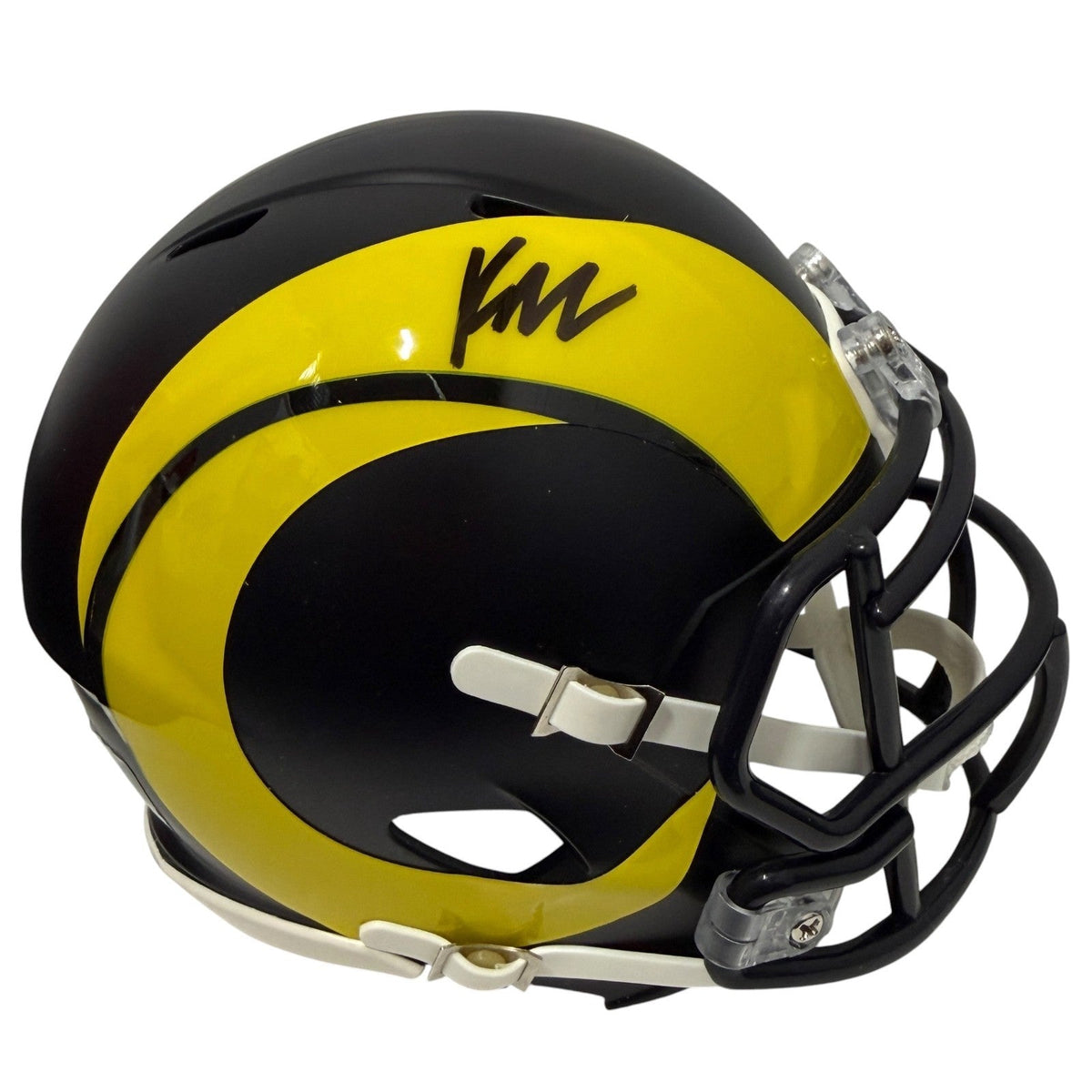 Kyren Williams Signed Los Angles Rams Rivalries Mini Helmet JSA Witness COA-Powers Sports Memorabilia