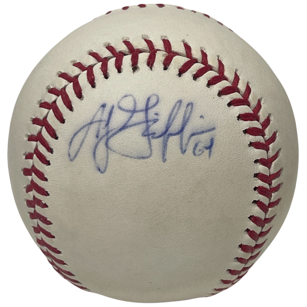 AJ Griffin Signed ROMLB Baseball Athletics Rangers LSCM Authenticated-Powers Sports Memorabilia