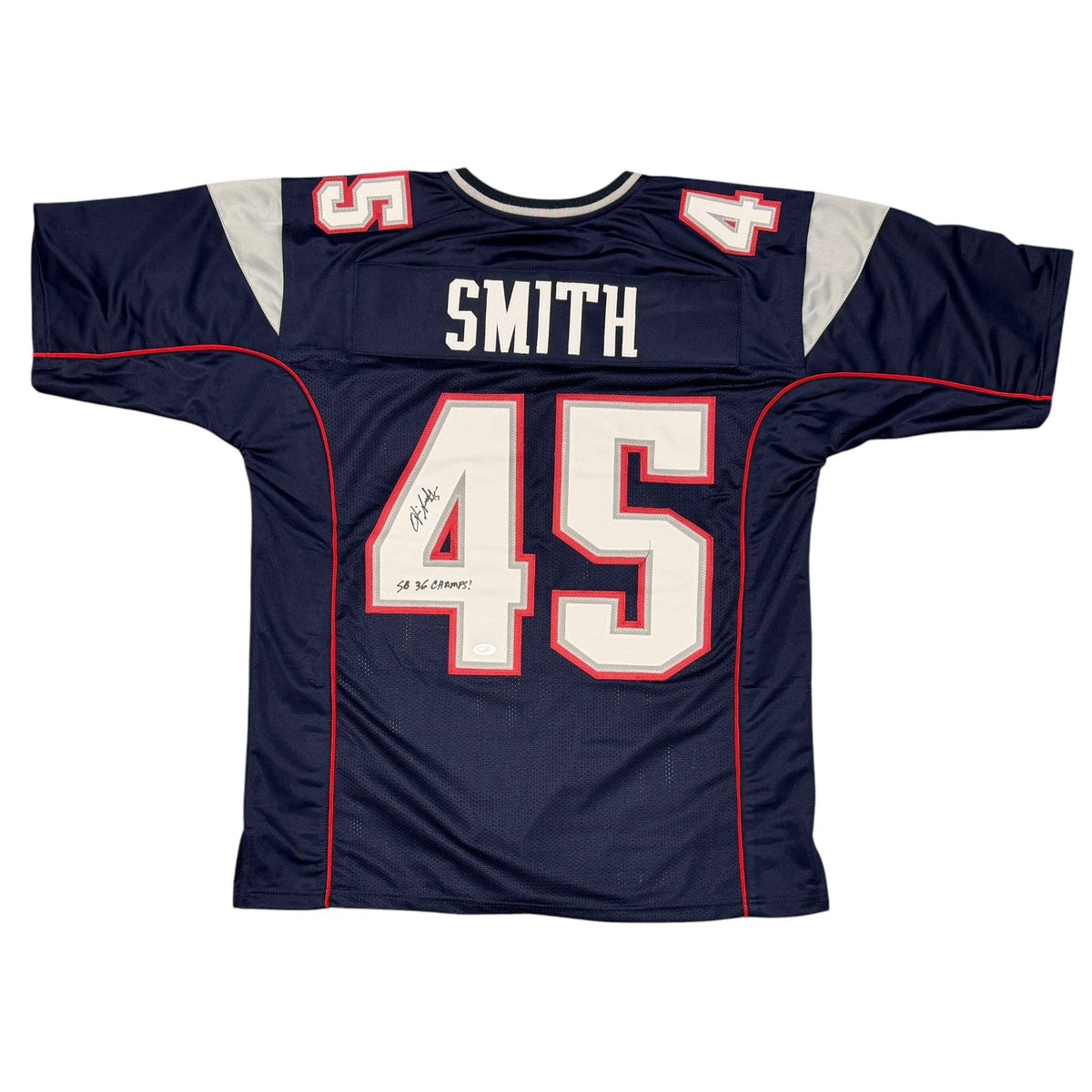 Otis Smith Signed Custom Jersey w/ SB 36 Champ JSA Witness Authenticated-Powers Sports Memorabilia