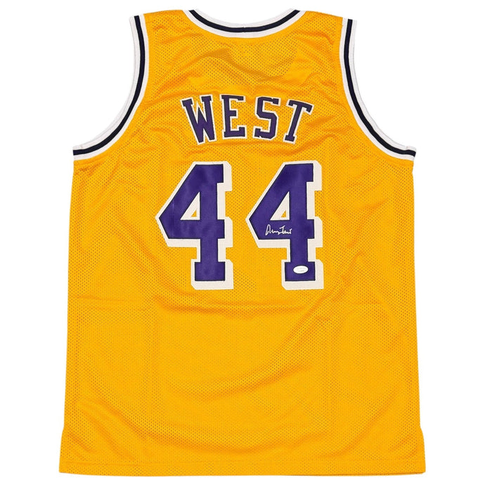 Jerry West Signed Custom Jersey JSA Witness Authenticated-Powers Sports Memorabilia