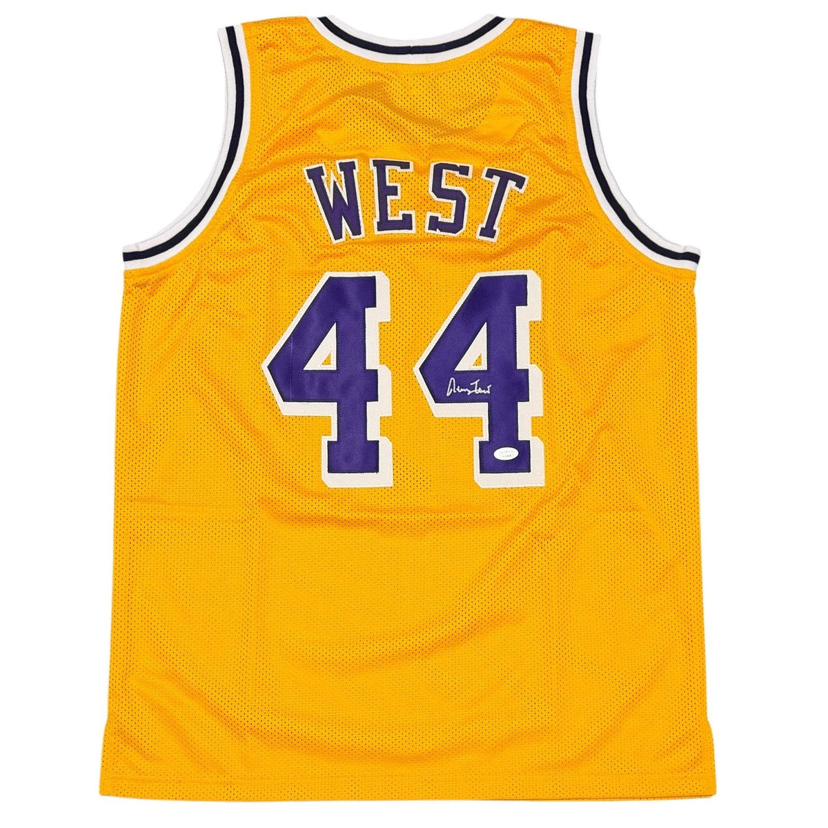 Jerry West Signed Custom Jersey JSA Witness Authenticated-Powers Sports Memorabilia