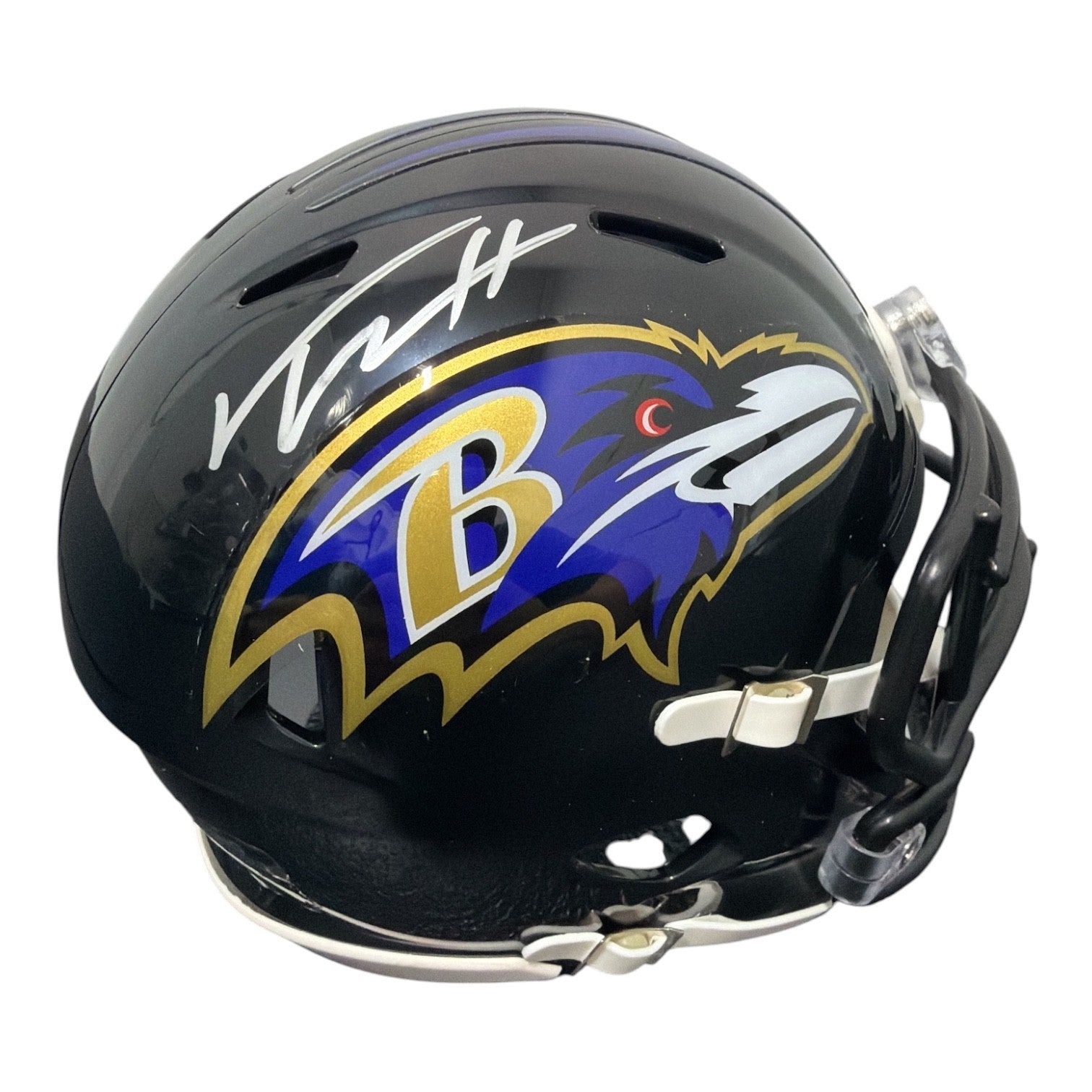 Trey Hendrickson Signed Baltimore Ravens Speed Mini Helmet JSA Witness Authenticated-Powers Sports Memorabilia