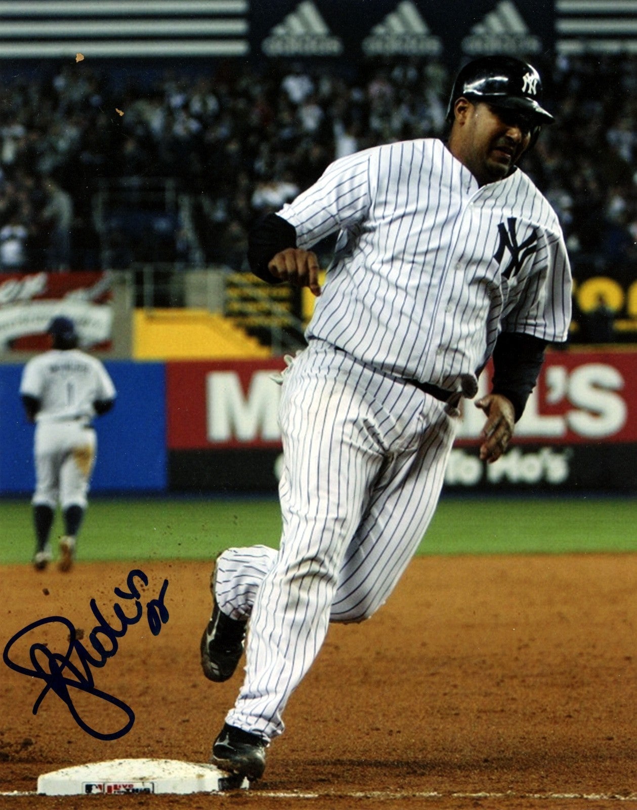 Jose Molina Signed New York Yankees 8x10 Photo LSCM Authenticated-Powers Sports Memorabilia