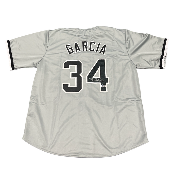 Freddy Garcia Signed Chicago White Sox Custom Grey Jersey Beckett BAS COA-Powers Sports Memorabilia