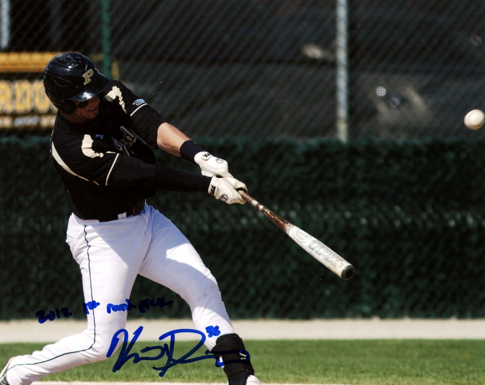 Kevin Plawecki Signed Boilermakers 8x10 Photo 2012 1st Round Pick LSCM Authenticated #12-Powers Sports Memorabilia