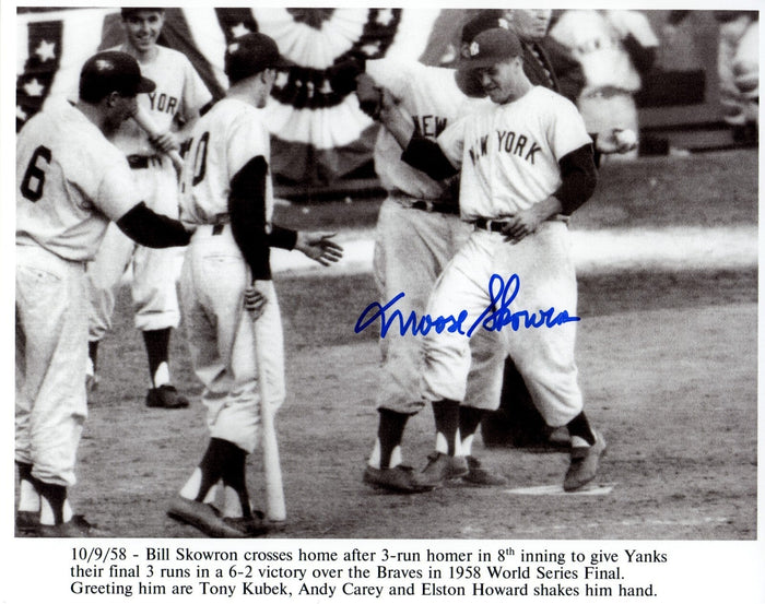 Bill Moose Skowron Signed New York Yankees 8x10 Photo LSCM Authenticated #1-Powers Sports Memorabilia