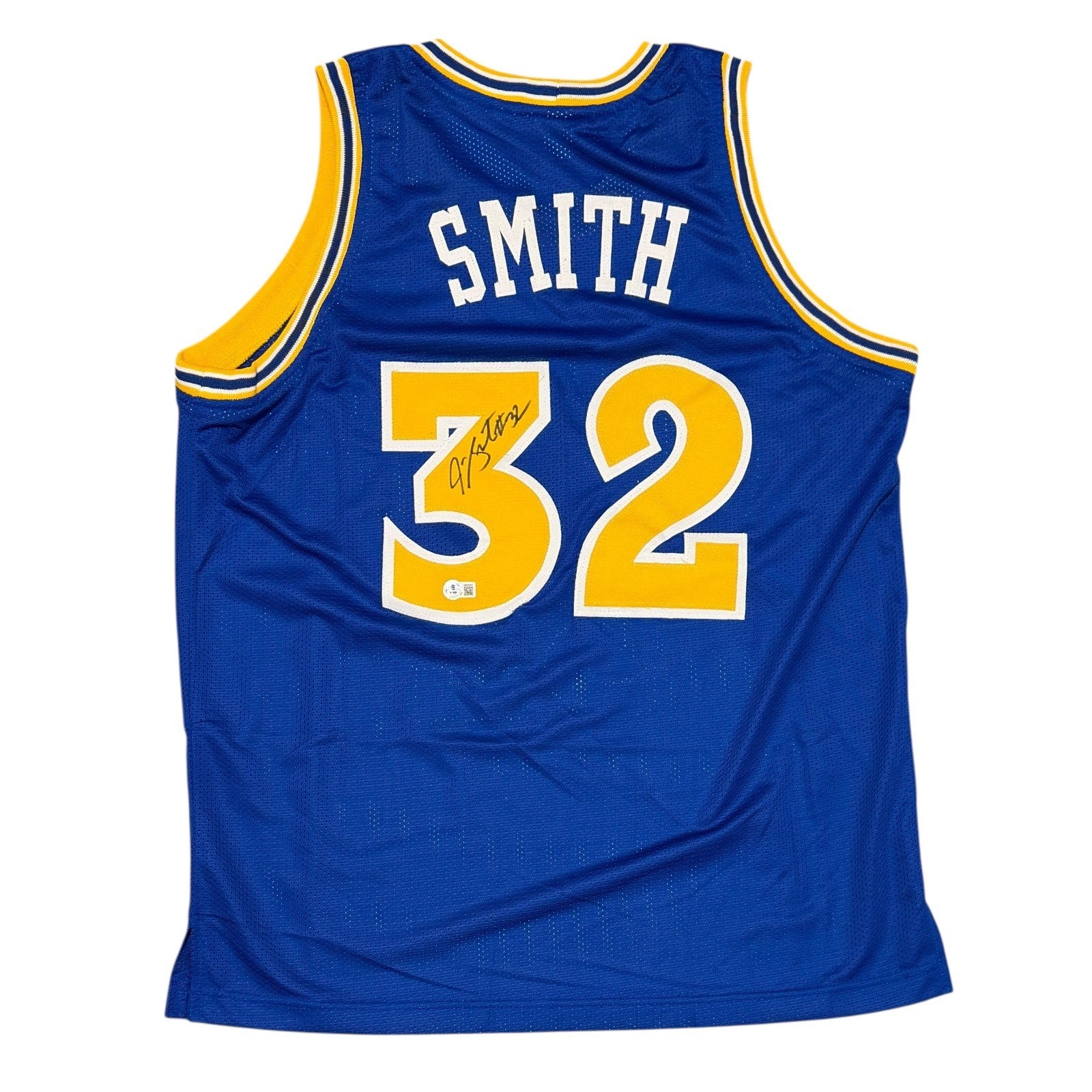 Joe Smith Signed Custom Jersey Beckett Witness Authenticated-Powers Sports Memorabilia