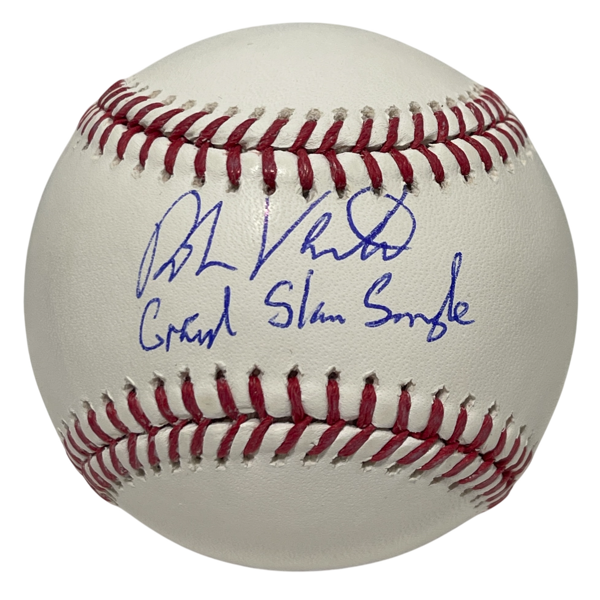 Robin Ventura Signed ROMLB Baseball w/ Grand Slam Single Beckett Witness Authenticated-Powers Sports Memorabilia