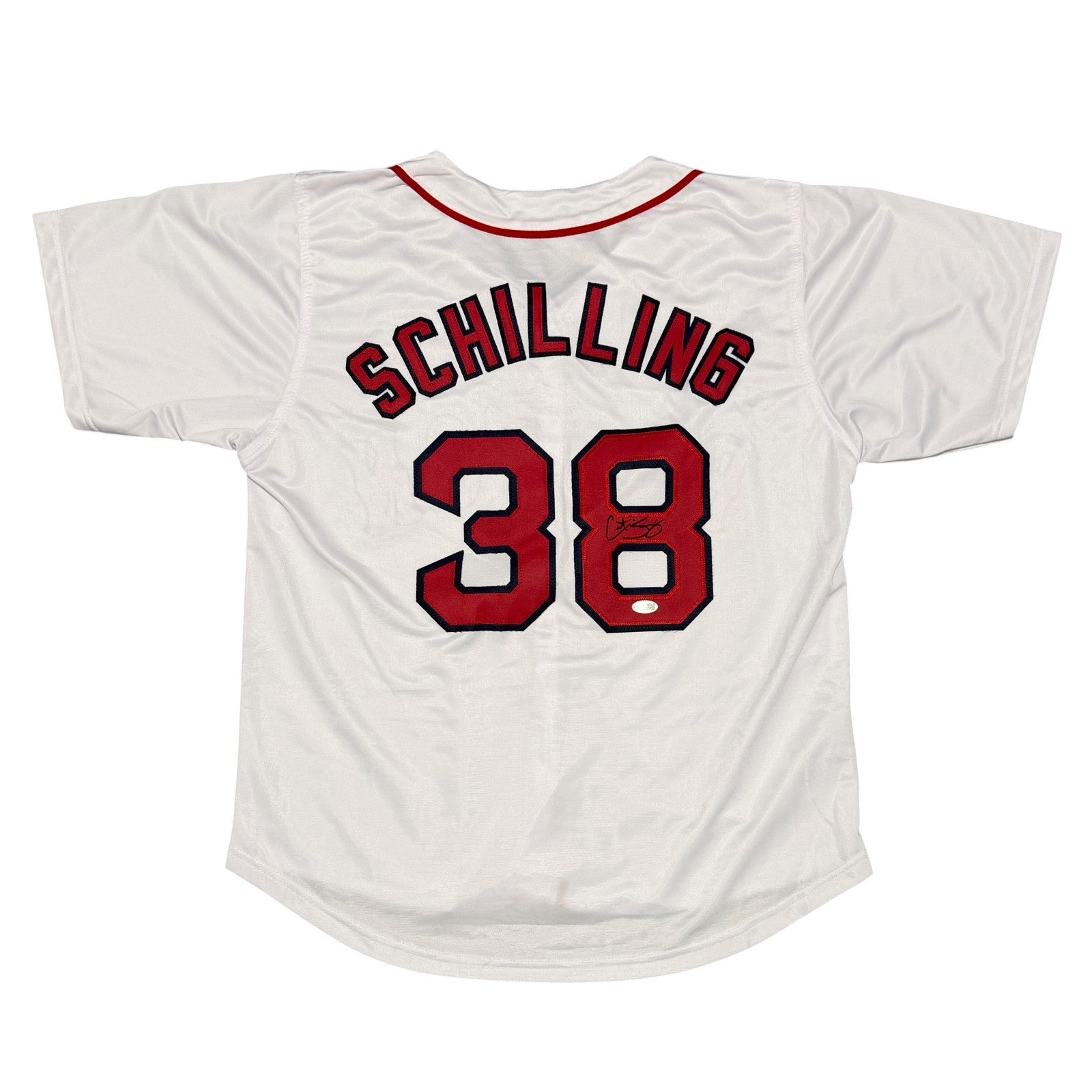 Curt Schilling Signed Custom Jersey JSA Witness Authenticated W-Powers Sports Memorabilia