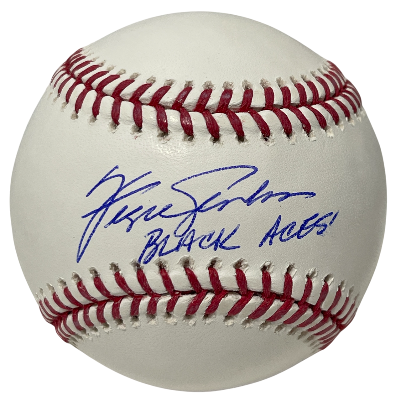 Fergie Jenkins Signed ROMLB Baseball w/ Black Aces Beckett W Beckett Authenticated Cubs-Powers Sports Memorabilia