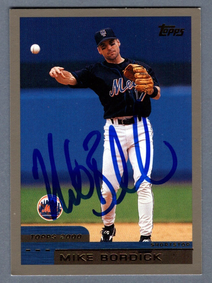 Mike Bordick Signed 2000 Topps Traded #T126 LSCM Authenticated New York Mets-Powers Sports Memorabilia