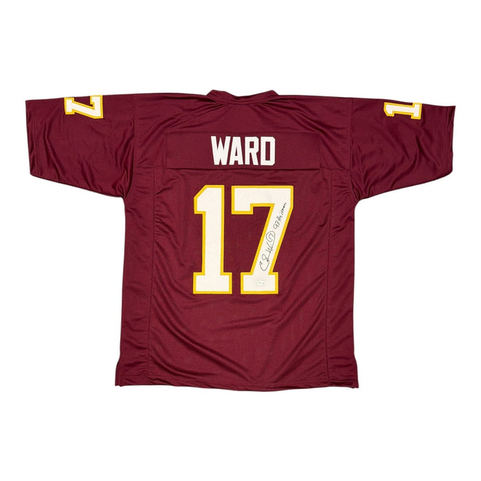 Charlie Ward Signed Custom Jersey w/ 93 Heisman JSA Witness Authenticated - Maroon Jersey-Powers Sports Memorabilia