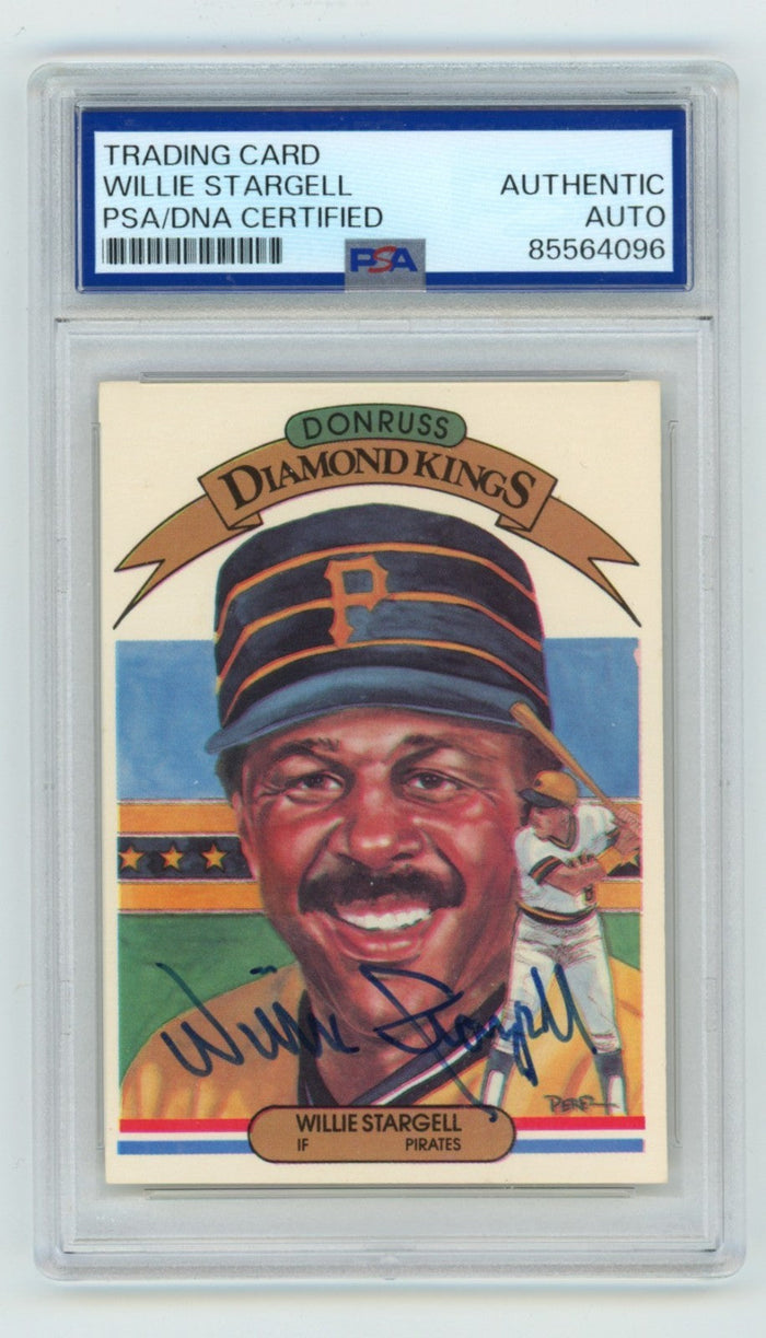 Willie Stargell 1982 Donruss Diamond Kings #8 Signed Auto PSA/DNA Authenticated HOF-Powers Sports Memorabilia