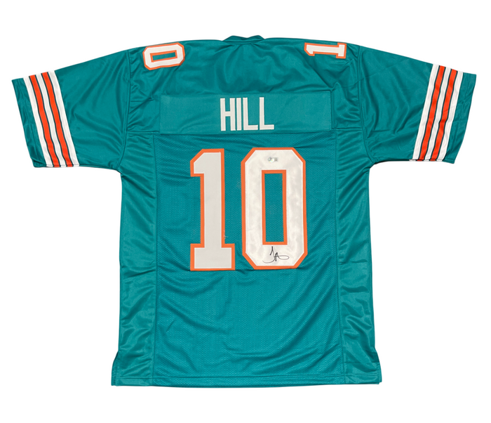 Tyreek Hill Signed Custom Throwback Jersey Beckett Authenticated-Powers Sports Memorabilia