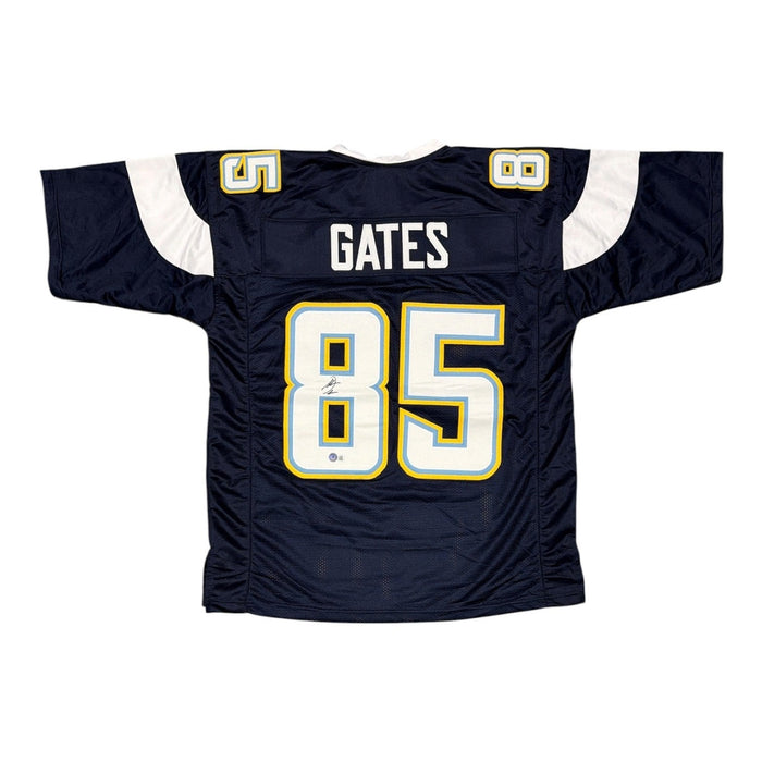Antonio Gates Signed Custom Jersey Beckett Witness Authenticated-Powers Sports Memorabilia