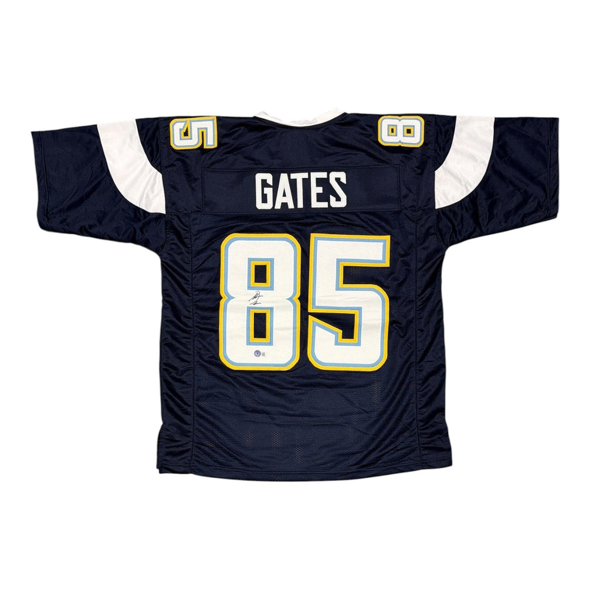 Antonio Gates Signed Custom Jersey Beckett Witness Authenticated-Powers Sports Memorabilia