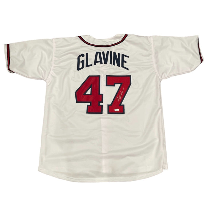 Tom Glavine Signed Autographed Atlanta Braves Custom Jersey JSA COA-Powers Sports Memorabilia