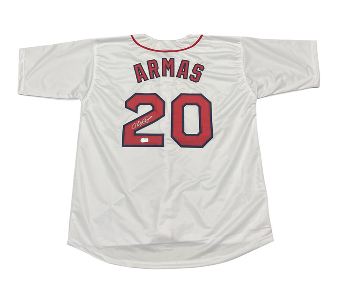 Tony Armas Signed Autographed Boston Red Sox Custom Jersey Beckett BAS COA-Powers Sports Memorabilia