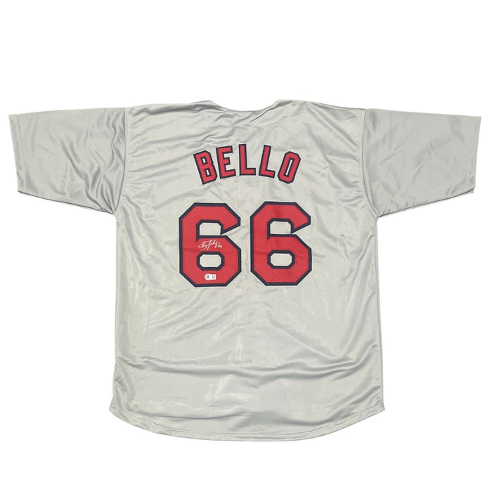 Brayan Bello Signed Boston Red Sox Custom Jersey w/ #66 Beckett Witness BAS COA-Powers Sports Memorabilia