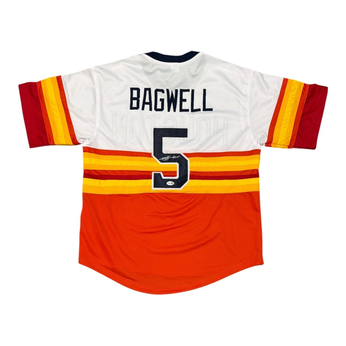 Jeff Bagwell Signed Custom Jersey JSA Authenticated-Powers Sports Memorabilia