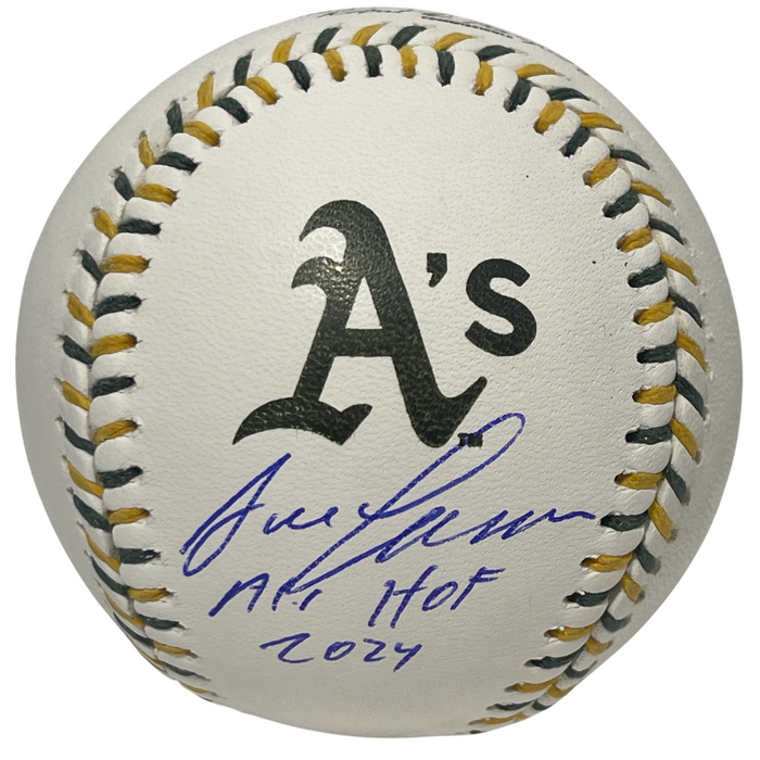 Jose Canseco Signed Athletics Logo ROMLB Baseball w A's HOF 2024 Beckett Authenticated-Powers Sports Memorabilia