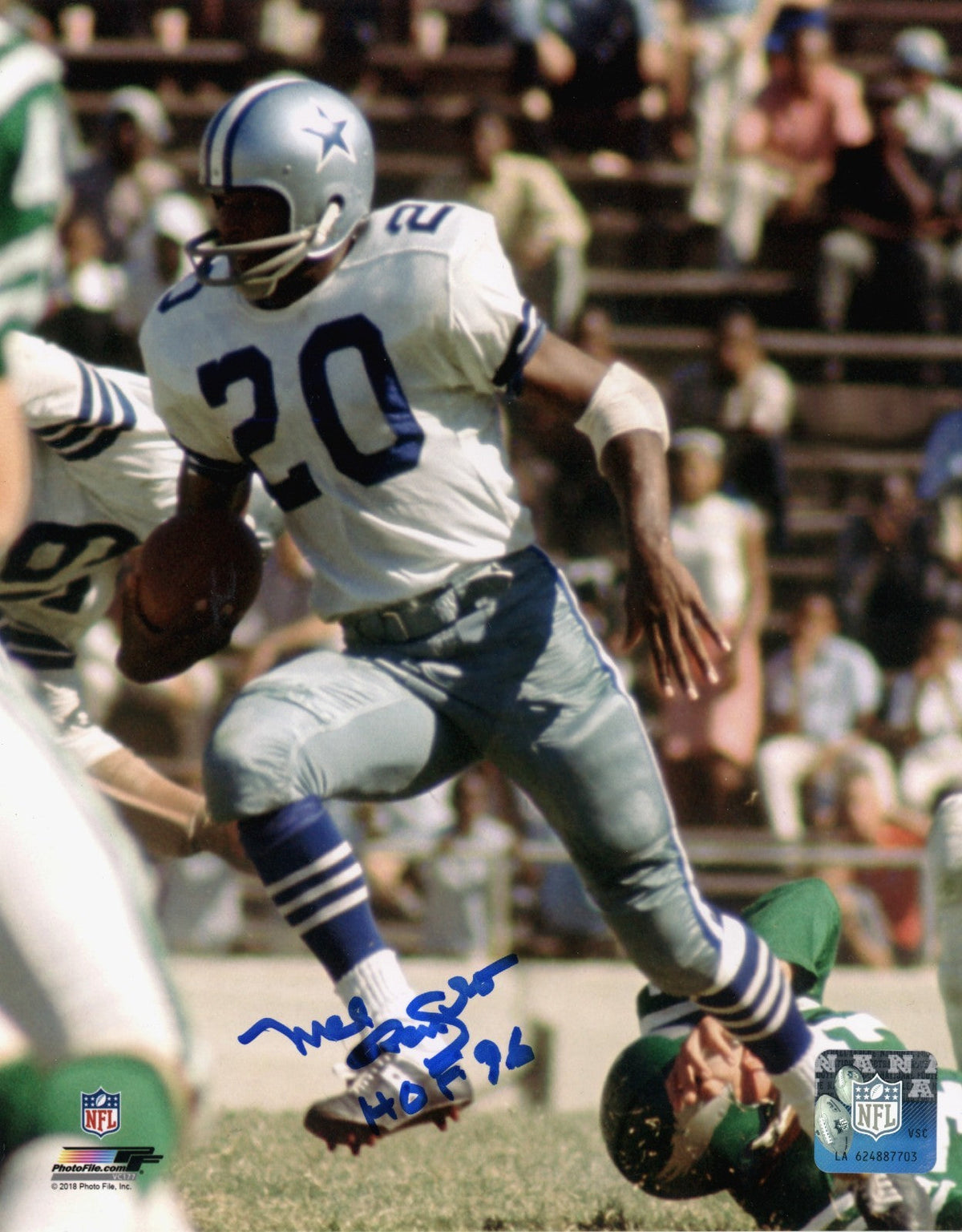 Mel Renfro Signed Autographed Dallas Cowboys 8x10 Photofile w HOF 96 LSCM COA #3-Powers Sports Memorabilia