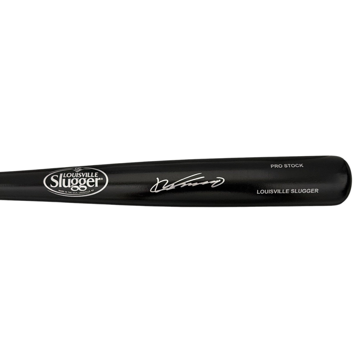 Vladimir Guerrero Sr. Signed Louisville Slugger Black Bat JSA Witness COA-Powers Sports Memorabilia