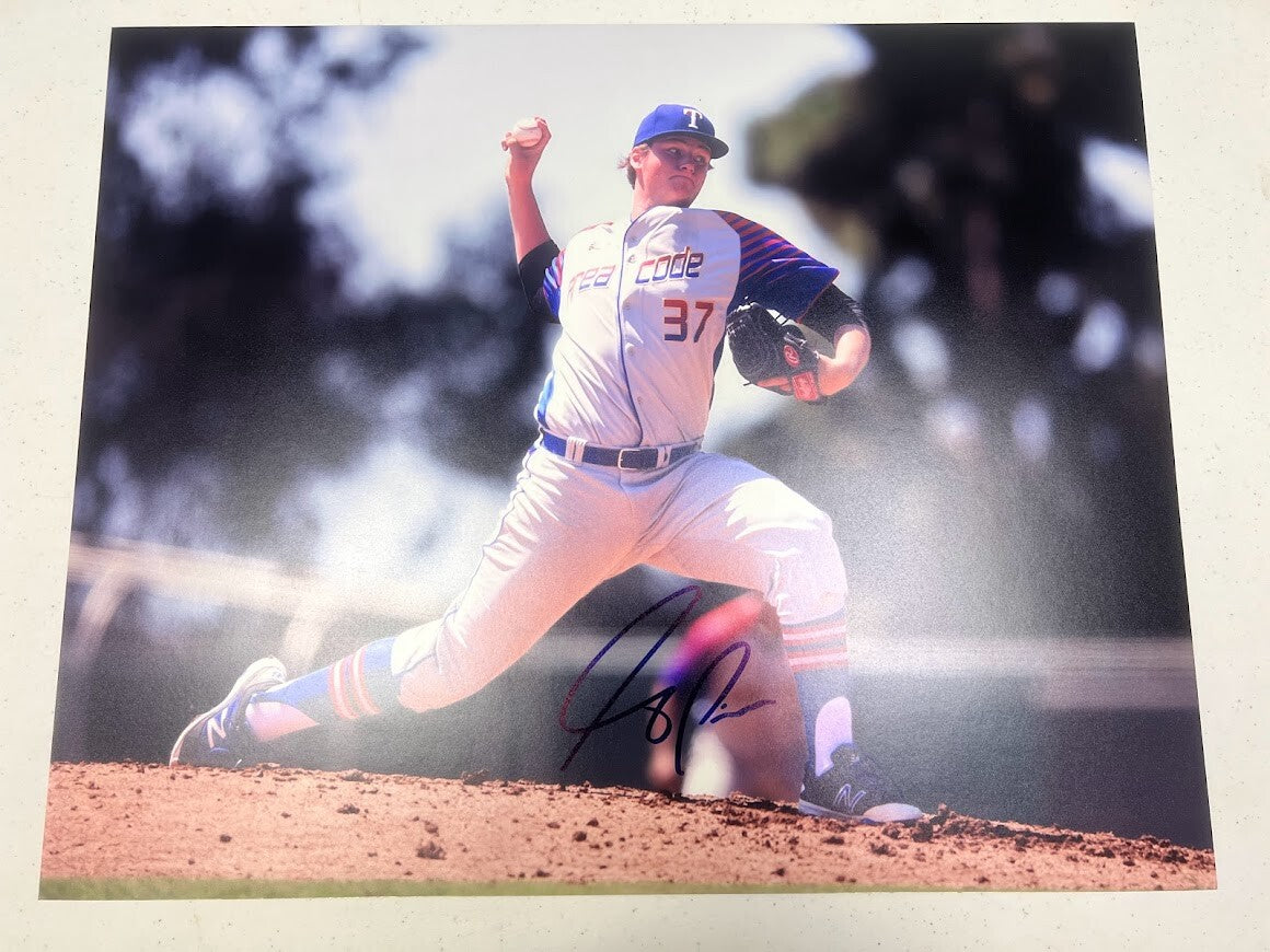 Forrest Whitley Signed 16x20 Photo LSCM Authenticated HOLO Houston Astros-Powers Sports Memorabilia