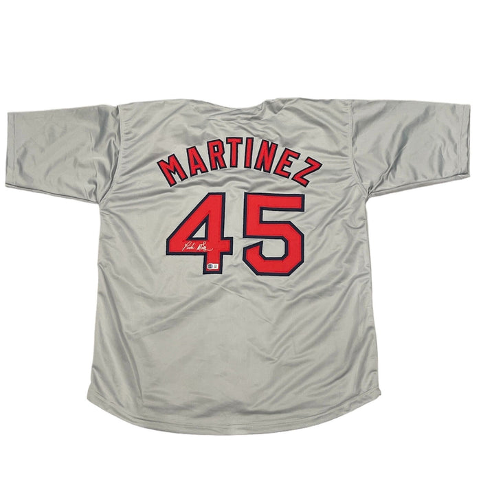 Pedro Martinez Signed Boston Red Sox Custom Jersey Beckett Witness BAS COA-Powers Sports Memorabilia