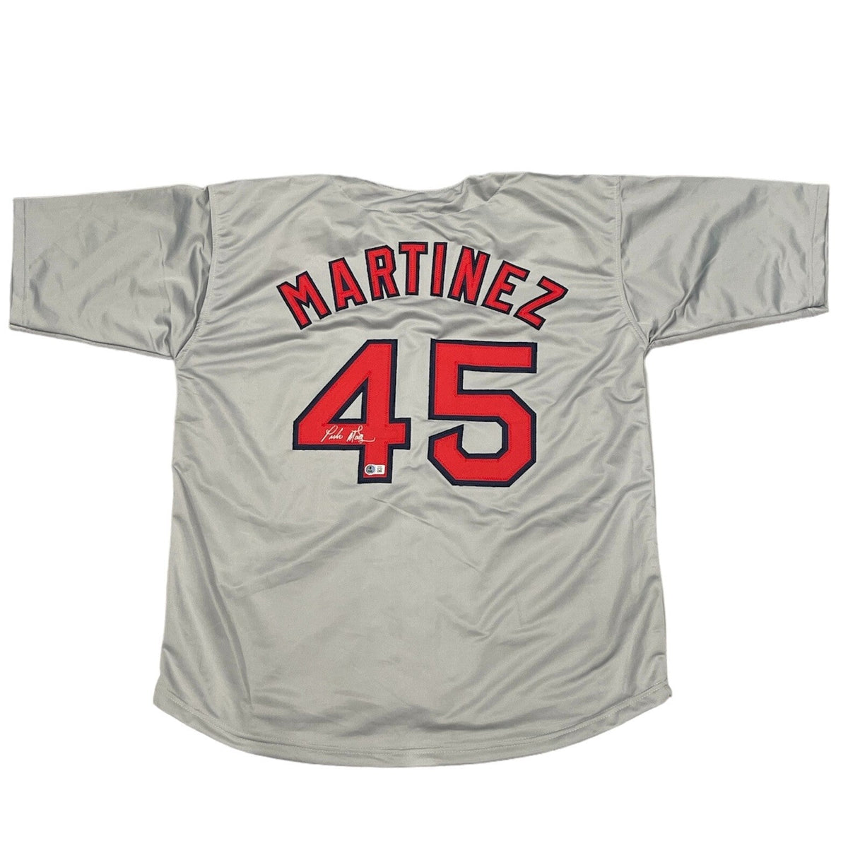 Pedro Martinez Signed Boston Red Sox Custom Jersey Beckett Witness BAS COA-Powers Sports Memorabilia