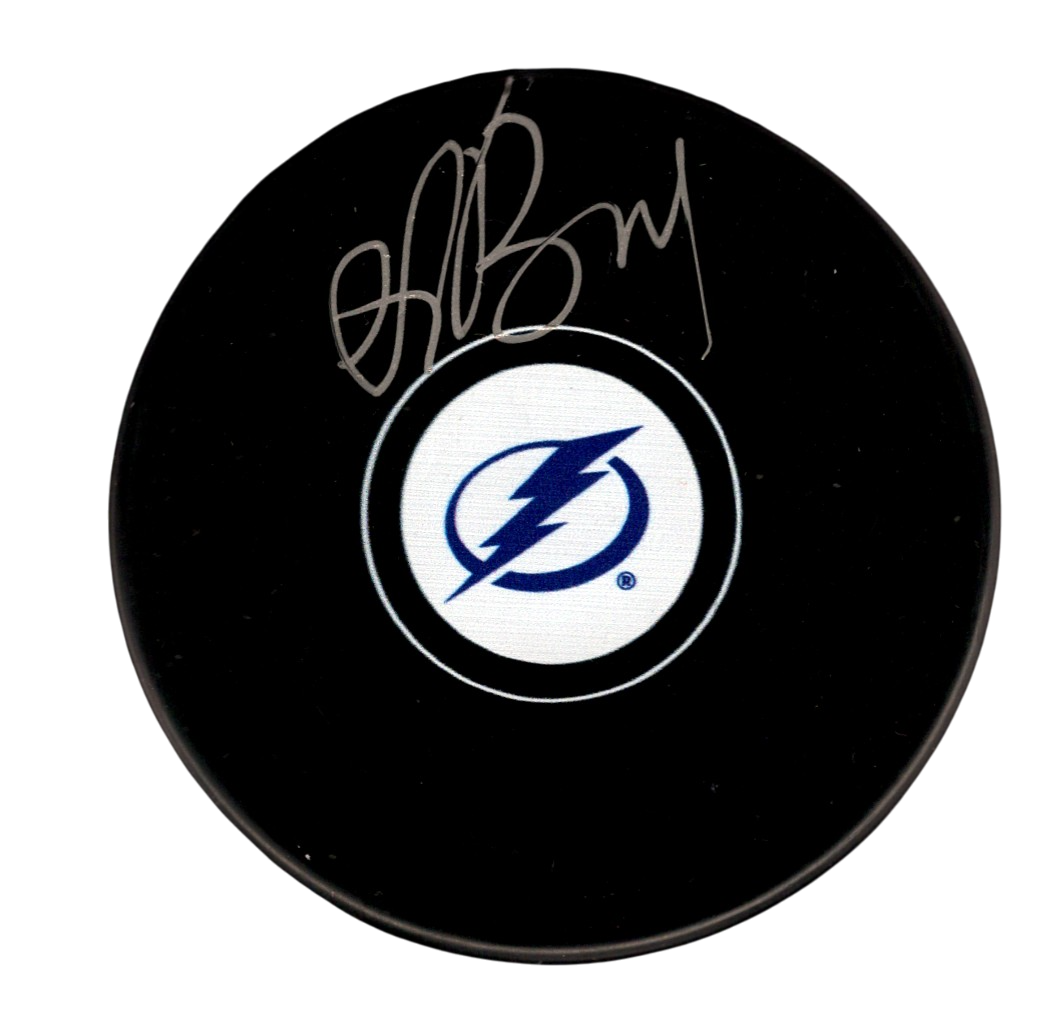 Andrei Vasilevskiy Signed Autographed Tampa Bay Lightning Logo Puck JSA COA-Powers Sports Memorabilia