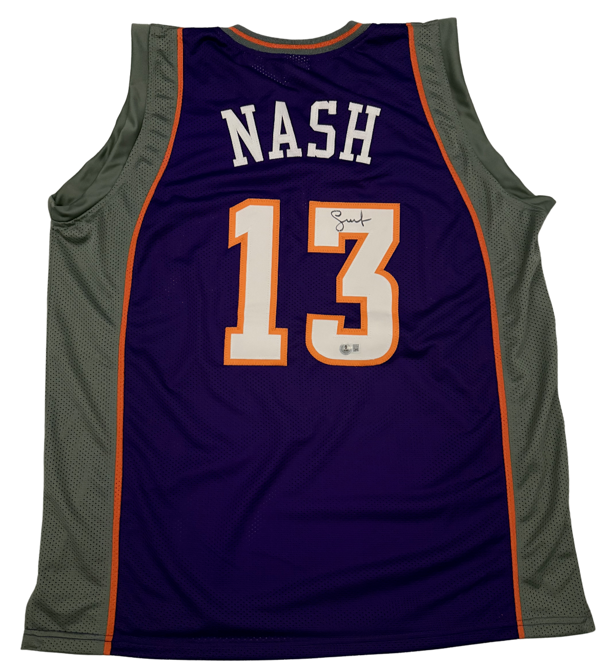 Steve Nash Signed Custom Jersey Beckett BAS Witness Authenticated-Powers Sports Memorabilia