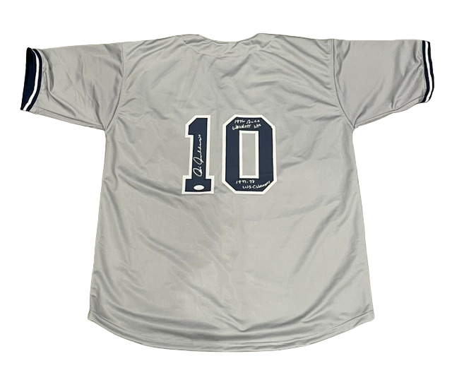 Chris Chambliss Signed Custom Jersey NY Yankees w/ 2x WS Walk off JSA COA-Powers Sports Memorabilia