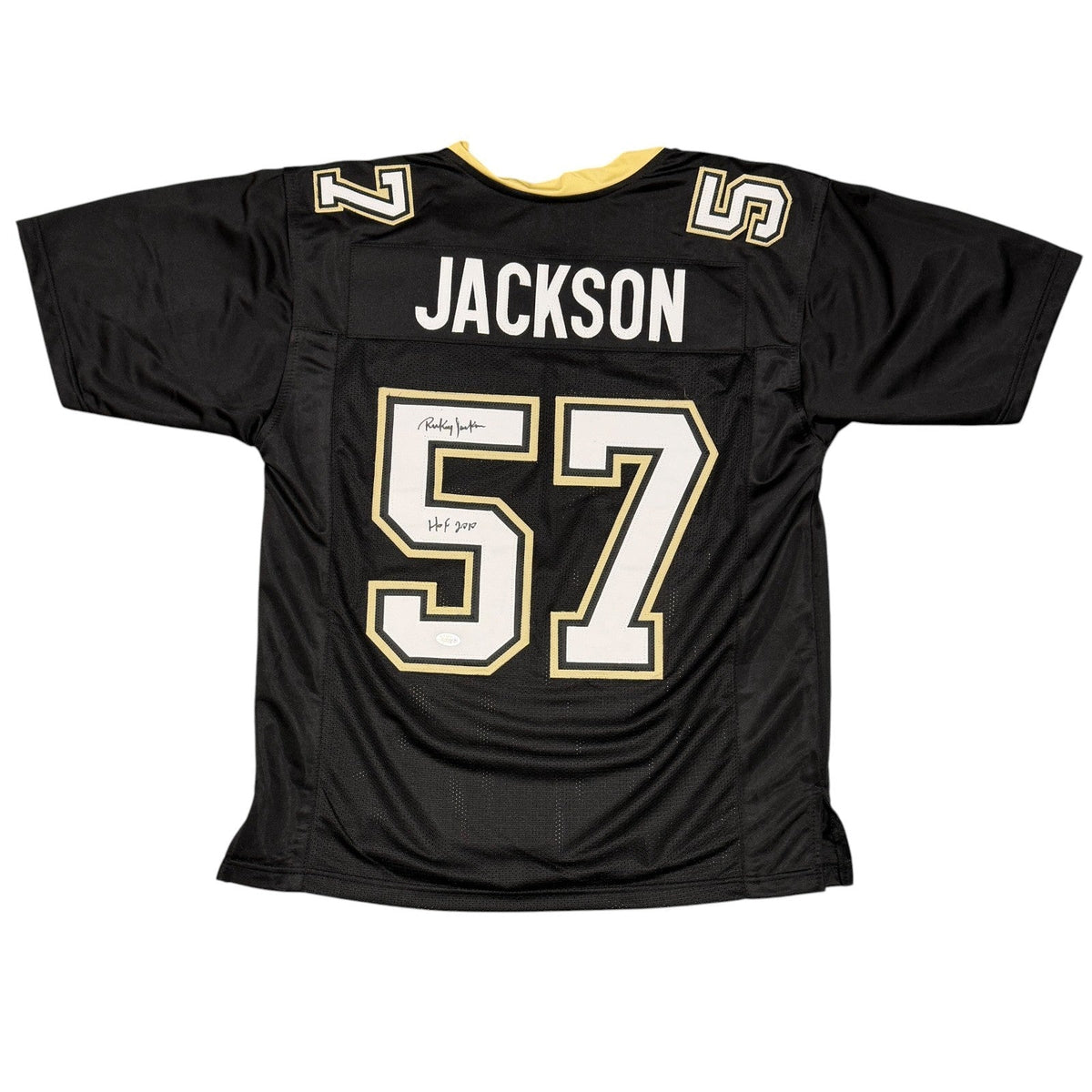Rickey Jackson Signed Custom Jersey w/ HOF 2010 JSA Witness Authenticated-Powers Sports Memorabilia